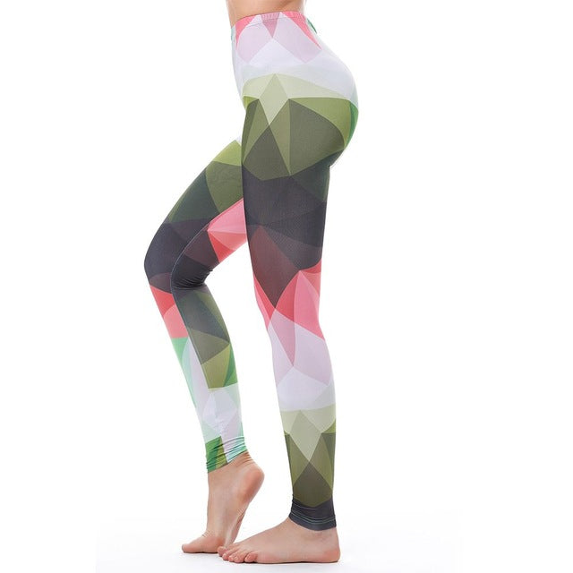 Slim Fit High Waist Colorful Leggings