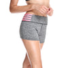 Striped Waist Breathable Workout Shorts