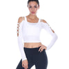 Laced Arm Yoga Crop Top