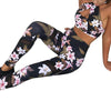 Retro Floral Print Gym Set