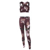 Retro Floral Print Gym Set