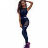 1 Piece Mesh Breathable Panel Running Jumpsuit